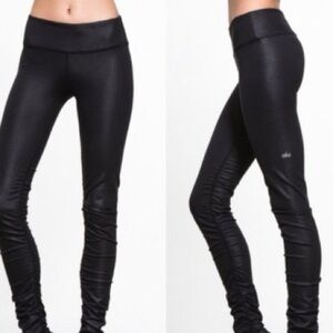 ALO Yoga Shimmering Black Leggings